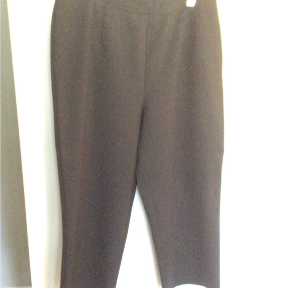 Eileen Fisher 1X Heavy Black Ponte Pants - Picture 2 of 3